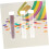50 provette in plastica con coperchio per glitter e polveri pigmentate, organizer per mini provette 5