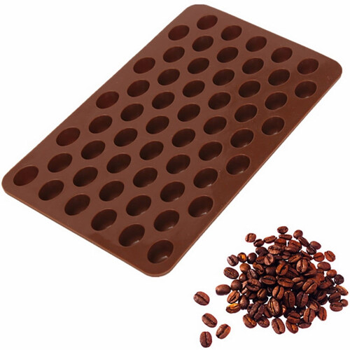 Coffee Bean Cavity Candy Silicone Mould 55 pcs 2