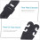 60pcs Extender Adjustable Buckle Extension Non-slip Strap Hook for Comfortable Wear 7
