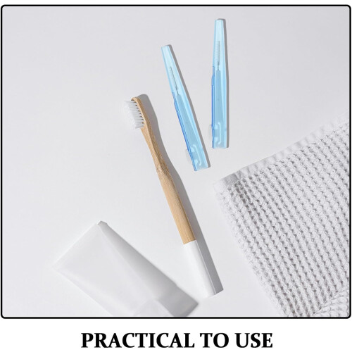 60pcs Interdental Cleaning Tools Push Pull Picks Soft Brush Head Tooth Cleaning Flossing Tool 2