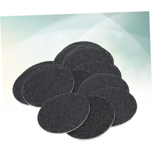 60pcs Sanding Discs Replacement for Electric Foot File Callus Remover Black Texture Sandpaper 1
