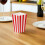 Boîtes à popcorn petit format, rouges et blanches, 60 sachets en papier pour les collations 6