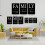 Schwarze Leinwandbilder, 3er-Set – Wohnzimmer, Esszimmer 5