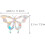 6pcs Removable PVC Window Stickers Rainbow Prism Static Cling Decals Anti-Collision Feature 2