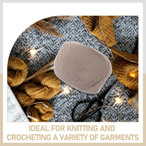 Cashmere Yarn Balls Soft Fluffy Textured Handmade Woolen Yarn 2