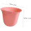 6pcs Wall-Mounted Flower Trash Can for Kitchen Waste Bin Hanging Waste Container Slim Bin Design 2