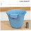 6pcs Wall-Mounted Flower Trash Can for Kitchen Waste Bin Hanging Waste Container Slim Bin Design 3