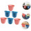 6pcs Wall-Mounted Flower Trash Can for Kitchen Waste Bin Hanging Waste Container Slim Bin Design 5