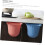 6pcs Wall-Mounted Flower Trash Can for Kitchen Waste Bin Hanging Waste Container Slim Bin Design 8
