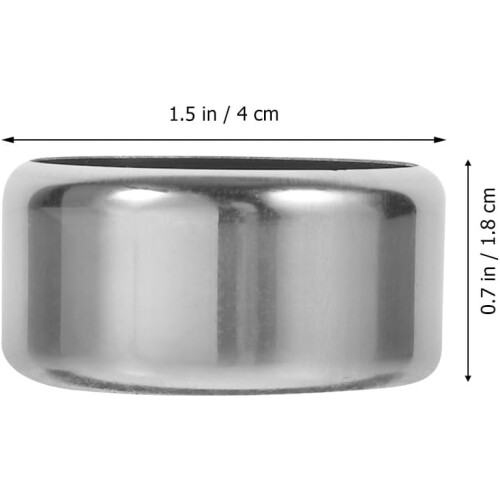 st droppkrage för vinflaskor i rostfritt stål, avtagbart foder, skyddar vinetiketter, elegant silver 1