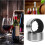 st droppkrage för vinflaskor i rostfritt stål, avtagbart foder, skyddar vinetiketter, elegant silver 4
