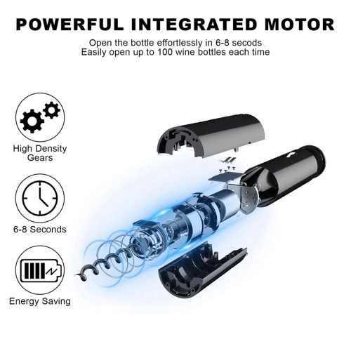 Electric Wine Bottle Opener Cordless Rechargeable 1 Pack 1