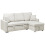 Beliani Corner Sofa Bed NASSJO Faux Linen Off-White Left Hand 4