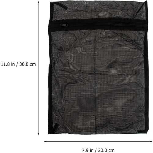 6 stuks waszakken van mesh, 30x40 cm, polyester meshstructuur ter bescherming. 1