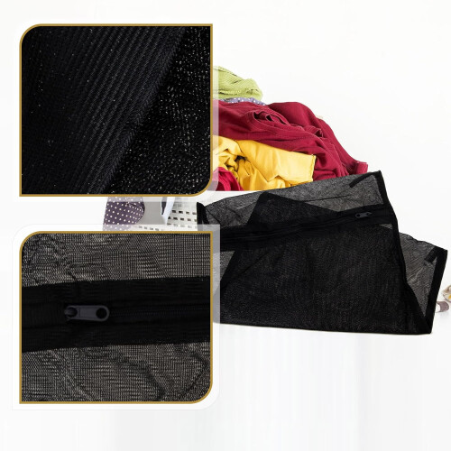 6 stuks waszakken van mesh, 30x40 cm, polyester meshstructuur ter bescherming. 2