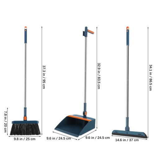 Long Handle Broom and Dustpan Set for Home Use 1
