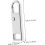 6pcs Universal Metal Zipper Pull Tabs Replacement Kit, Detachable Silver Zipper Handle Repair 2