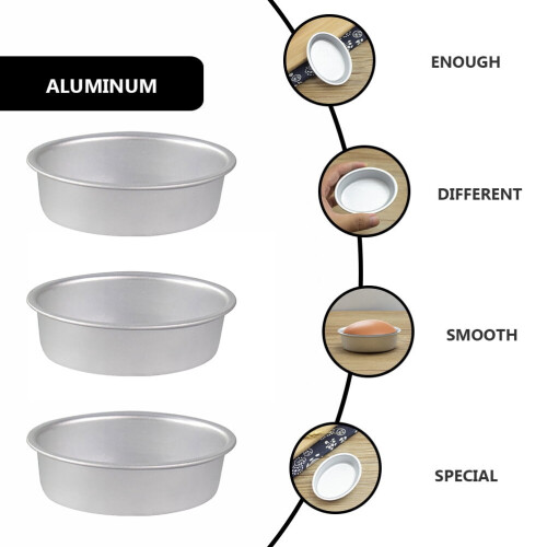 Aluminum Alloy Oval Cake Pans Anodized 6 pcs 1