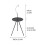 Portable folding round table adjustable height 1 piece 2