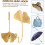 6pcs Sticky Hooks Leaf Shaped Adhesive Wall Hanging Hooks for Kitchen Bathroom 2
