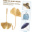 6pcs Sticky Hooks Leaf Shaped Adhesive Wall Hanging Hooks for Kitchen Bathroom 4