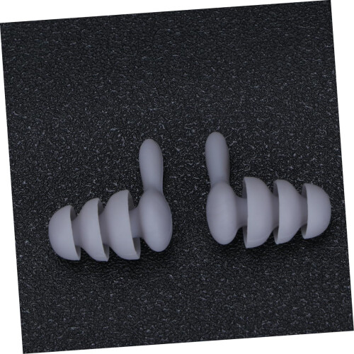6pairs Soundproof Earbuds Earplugs for Swimming Studying Sleeping Light Grey Creative Hearing Protector 2