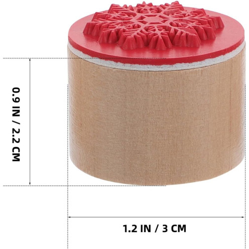6 stk. tresnøfnuggstempler for kortlaging og scrapbooking 1