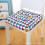 Ultra Soft Square Chair Cushion with Ties Rainproof 6