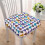 Ultra Soft Square Chair Cushion with Ties Rainproof 7