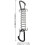 6Pcs Black D-Shaped Tent Wind Buckle with Stainless Steel Spring Lock 2