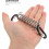 6Pcs Black D-Shaped Tent Wind Buckle with Stainless Steel Spring Lock 7
