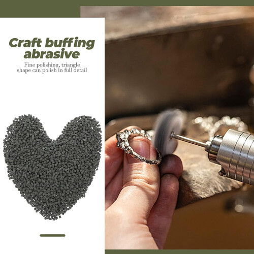 Tumbling Media Abrasive Triangular Ceramic Pellets 4mm 500g for Rotary Polishing Tools 2