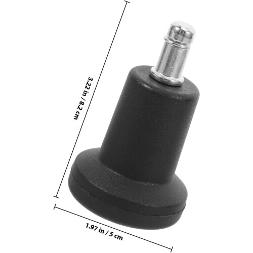 Lot de 6 roulettes de rechange fixes de 5 cm (2 pouces) pour chaise de bureau. 1