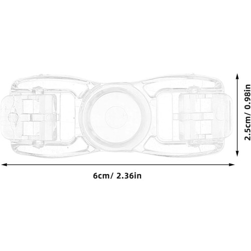 6pcs Universal Swim Goggles Strap Buckles Set, Black and Blue Plastic Clips Replacement 1