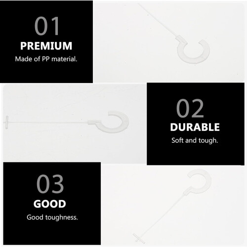 5000pcs Plastic Tag Fasteners Lock Buckle for Clothes, round Hanging Loop Strings 1