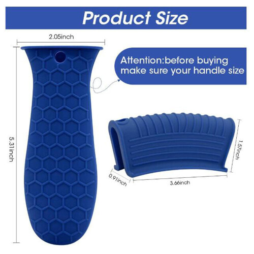 Ensemble de maniques en silicone pour poêles et casseroles 1
