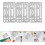 3pcs Stainless Steel Erasing Shield Eraser Shield Drawing Template for Craft DIY for Engineering Tools 8