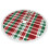 Christmas tree skirt plaid 48 inch 2