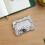 3Pcs Silver Electroplated Irregular Shape Plastic Photo Card Holders with Keychain 7