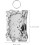 3Pcs Silver Electroplated Irregular Shape Plastic Photo Card Holders with Keychain 8
