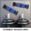 2Pcs Dumbbell Handle Protectors Blue Black PVC Non-Skid Thick Grips 3