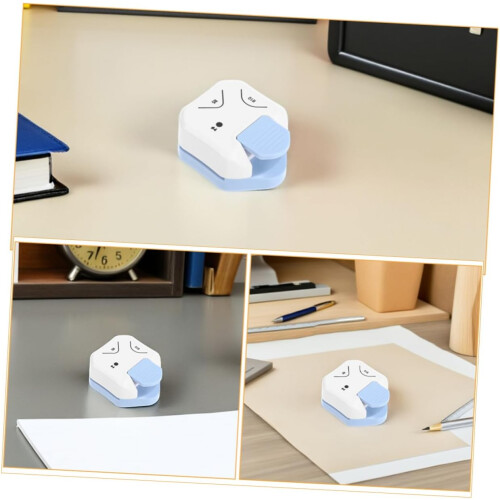 2 Stück 3-in-1 Eckenrunder, Papierschneider, hellblauer Eckenrunder 2