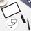 2pcs Foldable Illuminated Magnifier Ergonomic Reading Magnifier for Seniors Rectangle Magnifying Tool 5