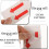 6Pcs Directional Arrow Indicator Stickers Equipment Warning Arrow Decals Self-Adhesive Caution Labels 5