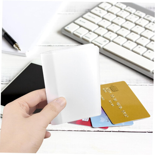 Porta carte portatile riutilizzabile, inserti per portafoglio in plastica, organizer 2