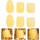 6pcs Silicone Saxophone Side Key Risers Replaceable Yellow Protective Covers 8