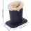 2pcs Pu Leather Eyeglass Holder Stand Soft Plush Lining for Nightstands Desktop Bedside Table 2