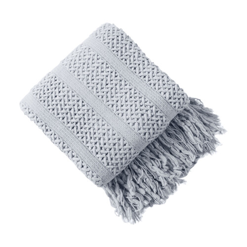 Knitted Fleece Sofa Blanket Solid Color 127x152cm 2
