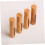 9pcs Refillable Perfume Roll Bottle Bamboo Cover Window Empty Bottle Stainless Steel Roller Ball 8