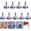 Lot de 9 mini-entonnoirs multifonctions portables, faciles à nettoyer et à utiliser 8